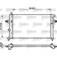 Kühler, Motorkühlung VALEO 732729 von Valeo