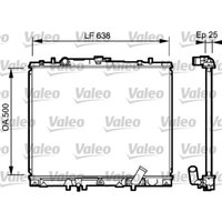 Kühler, Motorkühlung VALEO 734424 von Valeo