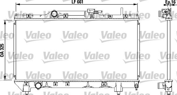 Kühler, Motorkühlung Valeo 731565 von Valeo