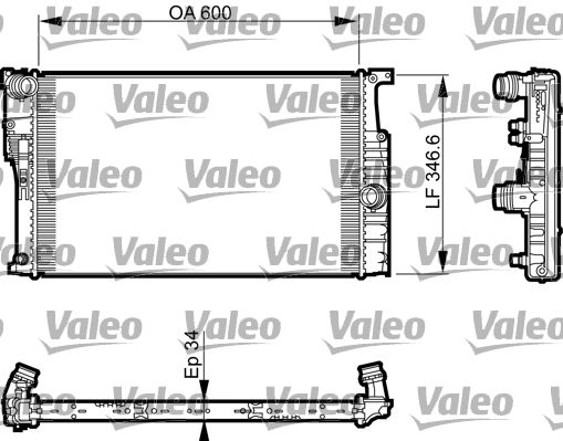 Kühler, Motorkühlung Valeo 735456 von Valeo