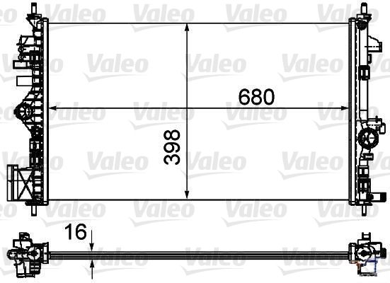 Kühler, Motorkühlung Valeo 735485 von Valeo