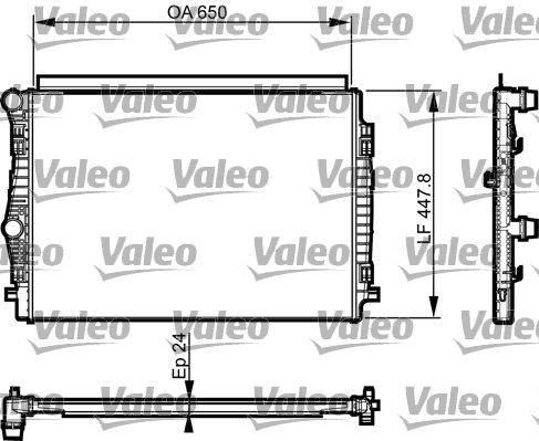 Kühler, Motorkühlung Valeo 735559 von Valeo