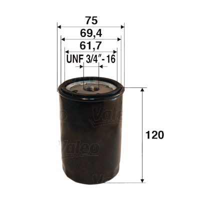 Ölfilter Valeo 586081 von Valeo