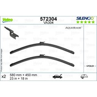 Scheibenwischer VALEO 572304, AquaBlade Länge 580+450mm, Vorne, 2 Stück von Valeo