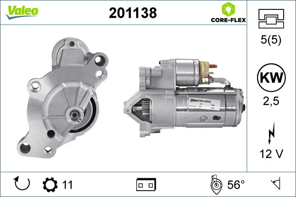 Starter Valeo 201138 von Valeo