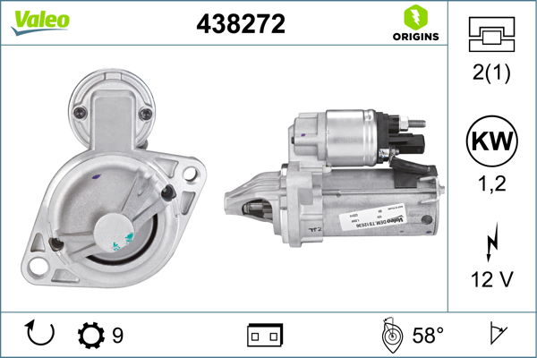 Starter Valeo 438272 von Valeo