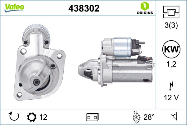 Starter Valeo 438302 von Valeo