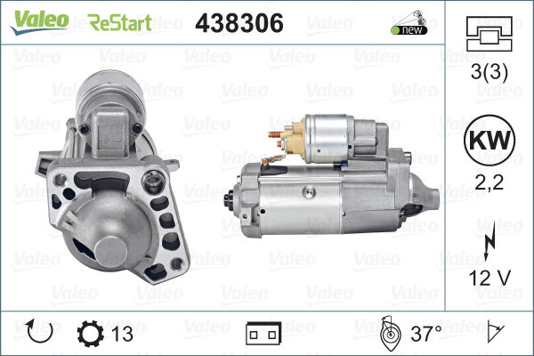 Starter Valeo 438306 von Valeo