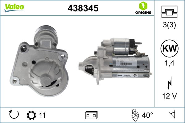 Starter Valeo 438345 von Valeo