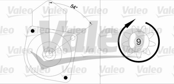 Starter Valeo 455547 von Valeo