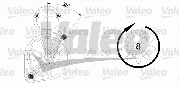 Starter Valeo 455561 von Valeo