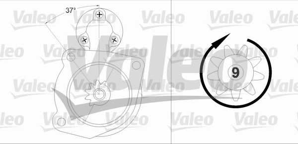 Starter Valeo 458212 von Valeo