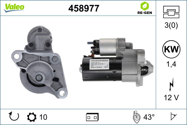 Starter Valeo 458977 von Valeo