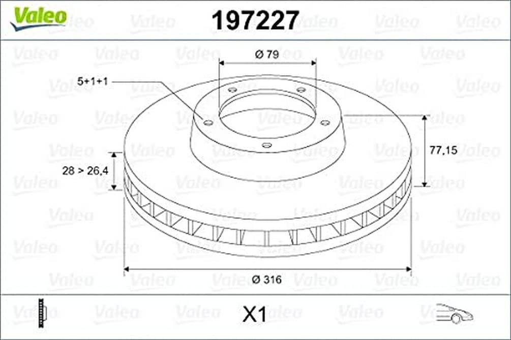 VALEO 197227 Bremsscheibe von Valeo