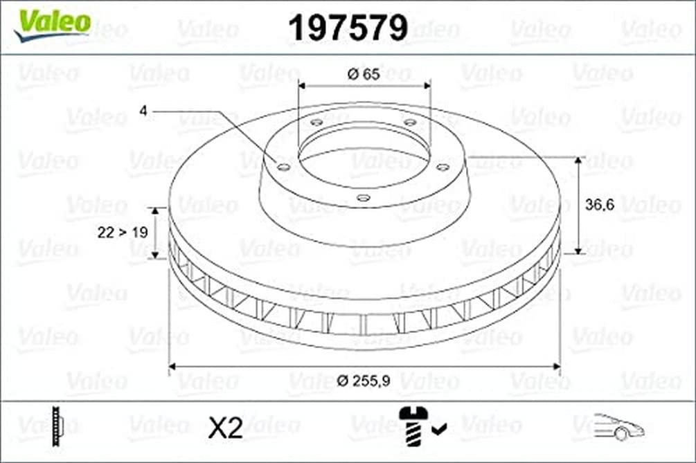 VALEO 197579 Bremsscheibe von Valeo