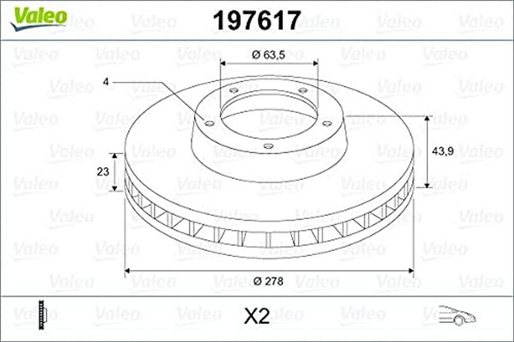 VALEO 197617 Bremsscheibe von Valeo
