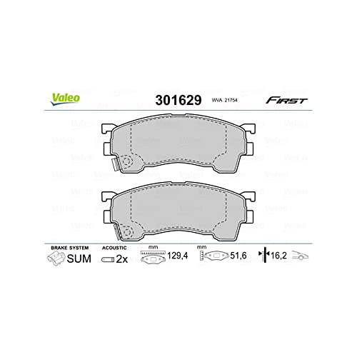 VALEO 301629 Bremsbelagsatz Scheibenfeststellbremse Bremsbelagsatz Scheibenbremse von Valeo