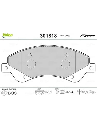 Valeo 301818 Bremsbelagsatz Scheibenfeststellbremse von Valeo