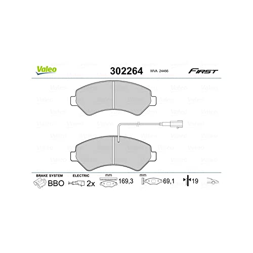 VALEO 302264 Bremsbelagsatz Scheibenfeststellbremse Bremsbelagsatz Scheibenbremse von Valeo