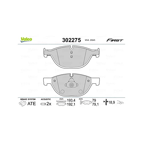 Valeo 302275 Bremsbelagsatz Scheibenfeststellbremse von Valeo