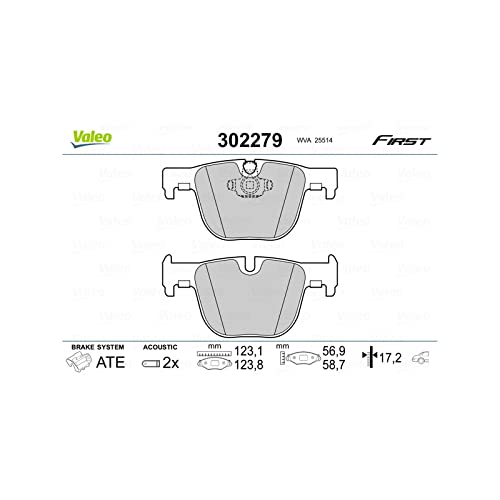 VALEO 302279 Bremsbelagsatz Scheibenfeststellbremse von Valeo