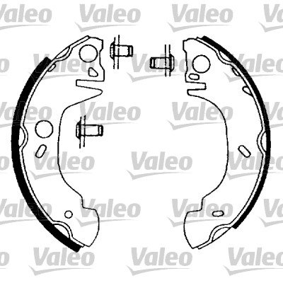 VALEO 562637 Bremsbackensatz Feststellbremse Bremsbackensatz von Valeo