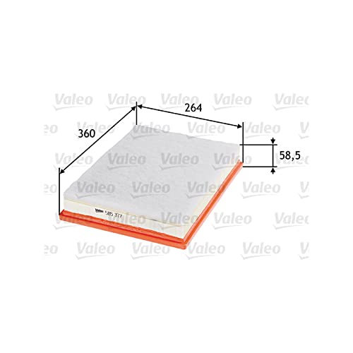 VALEO 585377 Luftfilter Motorfilter Ausgezeichnete Filtrationseigenschaften, Longlife Kapazität, exakt und einfach fit von VALEO