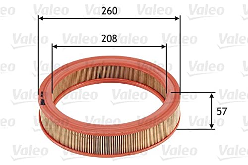 VALEO 585686 Luftfilter Motorfilter Ausgezeichnete Filtrationseigenschaften, Longlife Kapazität, exakt und einfach fit von Valeo