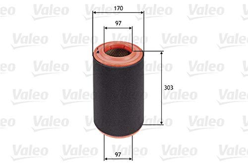 VALEO 585695 Luftfilter Motorfilter Ausgezeichnete Filtrationseigenschaften, Longlife Kapazität, exakt und einfach fit von Valeo