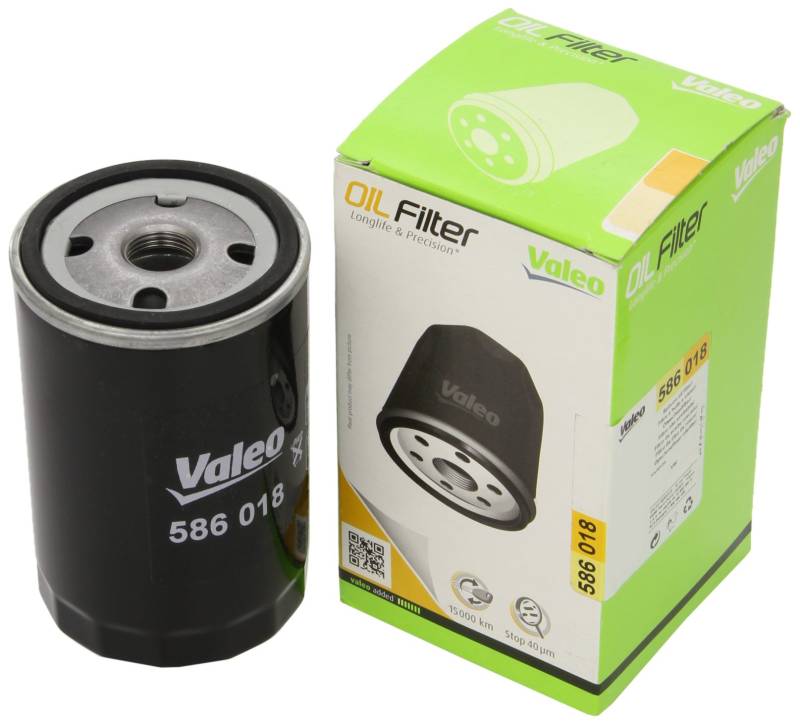 VALEO 586018 Ölfilter Motorfilter Ausgezeichnete Filtrationseigenschaften, Longlife Kapazität, genau und einfach von Valeo