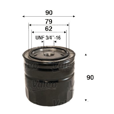 VALEO 586088 Ölfilter Motorfilter Ausgezeichnete Filtrationseigenschaften, Longlife Kapazität, genau und einfach von Valeo