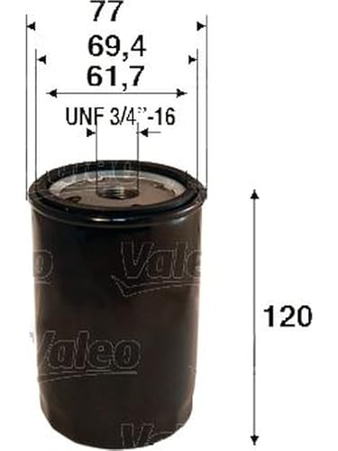 VALEO 586130 Ölfilter Motorfilter Ausgezeichnete Filtrationseigenschaften, Longlife Kapazität, genau und einfach von Valeo