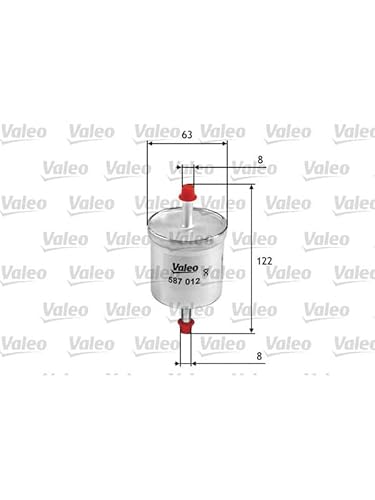 VALEO 587012 Kraftstofffilter Motorfilter Ausgezeichnete Filtrationseigenschaften, Langlaskapazität, genau und einfach von Valeo