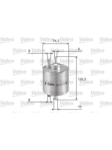 VALEO 587019 Kraftstofffilter Motorfilter Ausgezeichnete Filtrationseigenschaften, Langlaskapazität, genau und einfach von Valeo