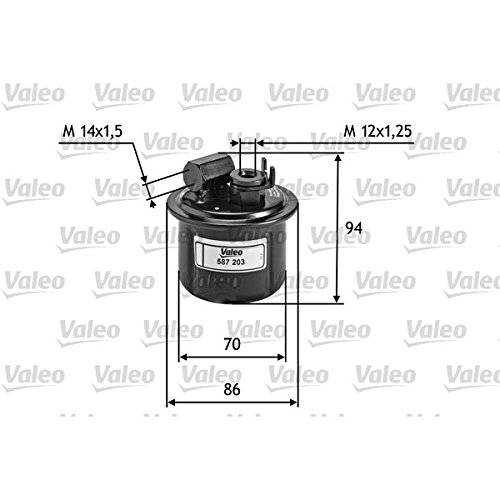 VALEO 587203 Kraftstofffilter Motorfilter Ausgezeichnete Filtrationseigenschaften, Langlaskapazität, genau und einfach von Valeo