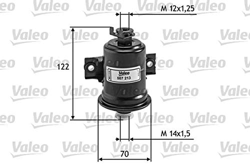 VALEO 587213 Kraftstofffilter Motorfilter Ausgezeichnete Filtrationseigenschaften, Langlaskapazität, genau und einfach von Valeo