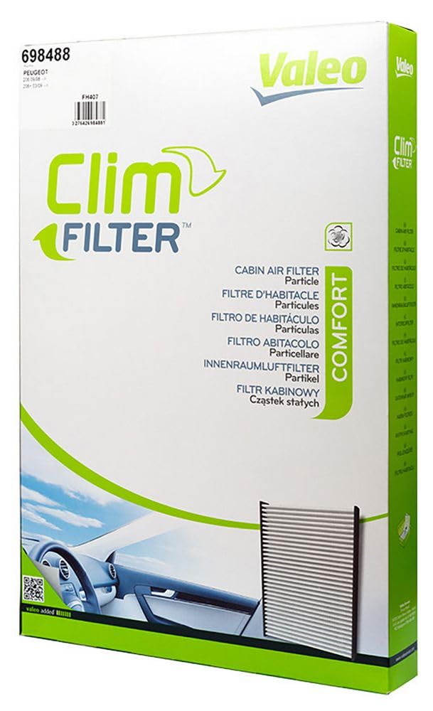 VALEO 698488 Filter, Innenraumluft ESSENTIAL Partikelfilter (Pollenfilter) Schutz vor Pollen, Staub und Bakterien von Valeo