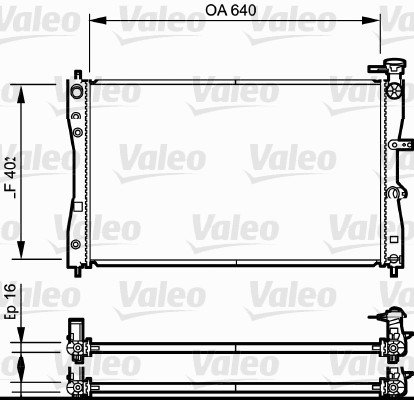 VALEO 735055 Kühler, Motorkühlung von Valeo