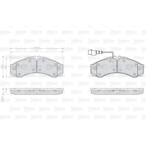 VALEO 872000 Bremsbeläge von Valeo