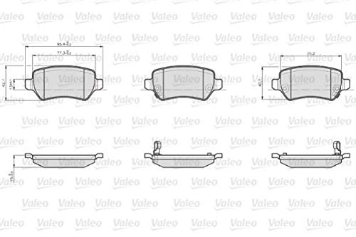 VALEO 872417 Bremsbeläge von Valeo