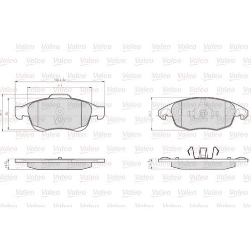 VALEO 872538 Bremsbeläge von Valeo