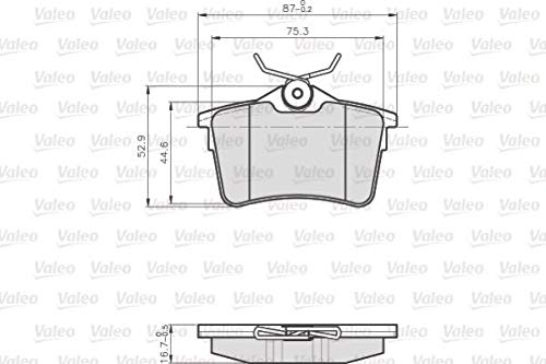 VALEO 872765 Bremsbeläge von Valeo