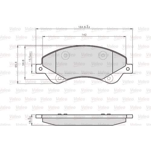 VALEO 872818 Bremsbeläge von Valeo