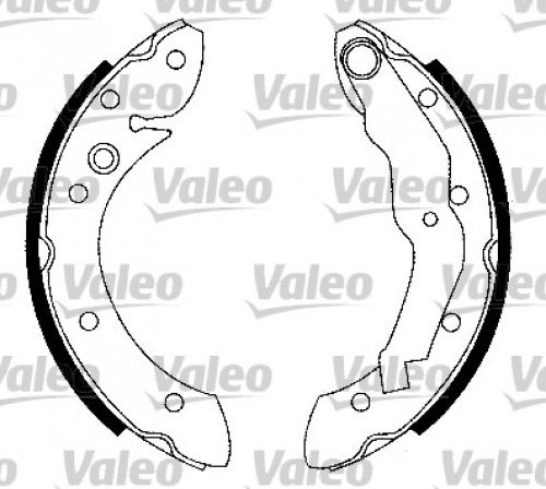 VALEO BRAKE SYSTEMS Bremsbacken-Set 562551, Einbaulage: Hinterachse, verkauft von 4, Bremssystem: LUCAS von Valeo