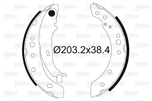 VALEO BRAKE SYSTEMS Bremsbacken-Set 564097, Einbaulage: Hinterachse, verkauft von 4, Bremssystem: LUCAS von Valeo