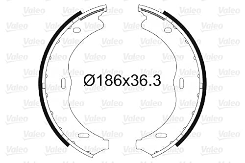 VALEO BRAKE SYSTEMS Bremsbacken-Set 564158, Einbaulage: Hinterachse, verkauft von 4, Trommeldurchmesser: 186 von Valeo