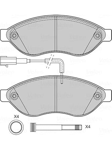 VALEO 601708 Bremsbelagsatz Scheibenfeststellbremse Bremsbelagsatz Scheibenbremse von Valeo