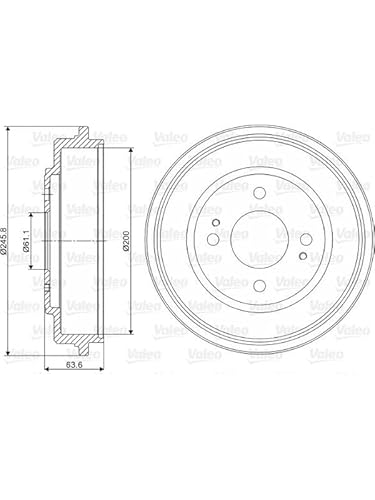 VALEO 237043 Bremstrommel von Valeo