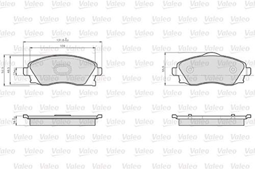 VALEO 872225 Bremsbeläge von Valeo