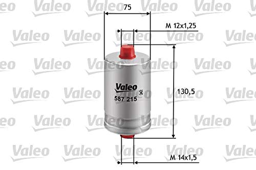 VALEO 587215 Kraftstofffilter Motorfilter Ausgezeichnete Filtrationseigenschaften, Langlaskapazität, genau und einfach von Valeo